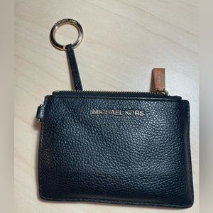 Michael Kors Black Gold Card Holder Wallet